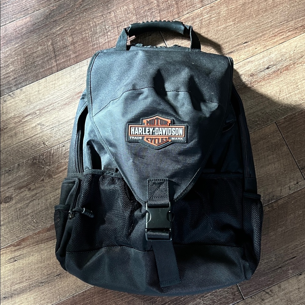 Harley-Davidson Black and Orange Backpack new never used